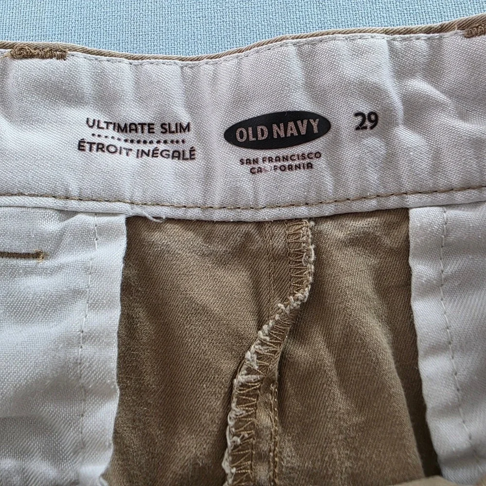 Old Navy Ultimate Slim Chino Shorts Mens 29 Basswood Brown Tan 152341-04